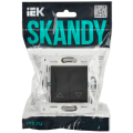 SKANDY Выключатель жалюзи 10А SK-V12G графит IEK