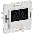 SKANDY Кнопка звонка с индикацией для отелей 10А SK-V17W арктический белый IEK