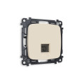 MO332010 Комплект механизма компьютерной розетки OMEGA Бежевый матовый RJ-458P8C CAT6 с шторкой QUANT OP3320, VM188 AMBRELLA VOLT