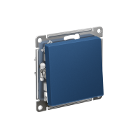 ATLASDESIGN 1-клавишный ПЕРЕКЛЮЧАТЕЛЬ, сх.6, 10АХ, мех., быстрозажим. клем., АКВАМАРИН ATN001161S