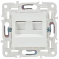 SKANDY Розетка компьютерная двойная RJ45 кат.5E SK-K03W арктический белый IEK