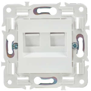 SKANDY Розетка компьютерная двойная RJ45 кат.5E SK-K03W арктический белый IEK