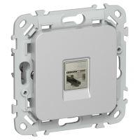 FLITE Розетка компьютерная RJ45 категория 6 STP РК6-1-1-ФлА алюминий IEK