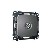 MO663005 Комплект механизма TV розетки оконечной экранированной 5-1000MHz 3dB OMEGA Антрацит серый QUANT OP6630, VM199 AMBRELLA VOLT