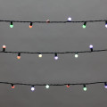 Гирлянда светодиодная Мультишарики 20м d15мм 200LED мульти (RG/RB) 11Вт 230В IP44 мигание провод зел. Neon-Night 303-609