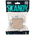 SKANDY Выключатель 1-клавишный с индикацией 10А SK-V07Sa песочный IEK