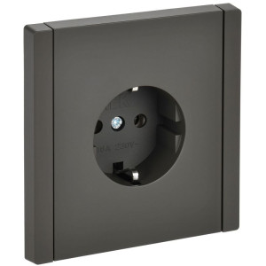 Розетка СП FORTE&PIANO FP316 16А с заземл. без защ. шторок винт. крепл. сер. IEK FP-R11-16-K03