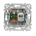 FLITE Розетка 2-местная RJ45/TV категория 5Е UTP РКТВ5е-2-0-ФлСл сливочный IEK