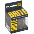 BRITE Светорегулятор поворотно-нажимной 600Вт СС10-1-0-БрТБ темная бронза IEK