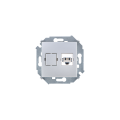 Розетка телефонная RJ11 Simon SIMON 15, скрытый монтаж, алюминий, 1591480-033
