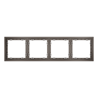 Рамка пластиковая VOLTUM S70 на 4 пост, (капучино)