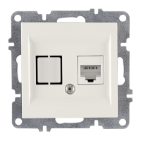 Arvia Electric, L/K Механизм, Розетка компьютерная (Rj45 Cat6), (белый)