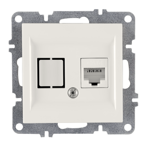 Arvia Electric, L/K Механизм, Розетка компьютерная (Rj45 Cat6), (белый)