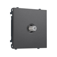 MS663050 Комплект механизма TV розетки SAT SIGMA Антрацит серый 5-2400MHz 3.5dB QUANT PRO (SP6630, PR215)
