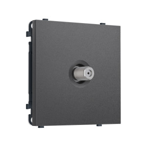 MS663050 Комплект механизма TV розетки SAT SIGMA Антрацит серый 5-2400MHz 3.5dB QUANT PRO (SP6630, PR215)