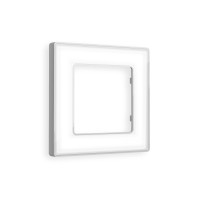 AF580131 Рамка ALFA Arctic Белый Стекло органическоеСеребро 1-ая AMBRELLA VOLT