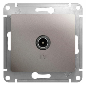 GLOSSA TV РОЗЕТКА оконечная 1дБ, механизм, ПЛАТИНА GSL001291