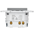 SKANDY Розетка с заземлением с защитными шторками 16А с USB C 18Вт SK-R17N металл никель IEK