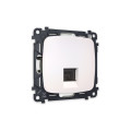 MO212010 Комплект механизма компьютерной розетки OMEGA Жемчуг RJ-458P8C CAT6 с шторкой QUANT OP2120, VM188 AMBRELLA VOLT