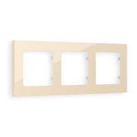 AF220303 Рамка ALFA Techno Бежевый глянец 3-ая AMBRELLA VOLT