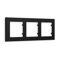 AF220703 Рамка ALFA Techno Черный матовый 3-ая AMBRELLA VOLT