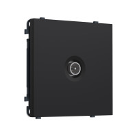 MS993005 Комплект механизма TV розетки оконечной экранированной SIGMA Черный Мягкое касание 5-1000MHz 3dB QUANT PRO (SP9930, PR199)