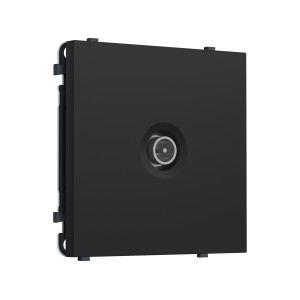 MS993005 Комплект механизма TV розетки оконечной экранированной SIGMA Черный Мягкое касание 5-1000MHz 3dB QUANT PRO (SP9930, PR199)