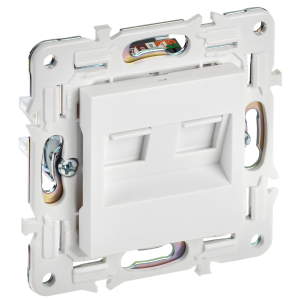 SKANDY Розетка компьютерная двойная RJ45 кат.6 SK-K04W арктический белый IEK