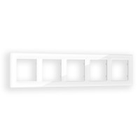 AF330105 Рамка ALFA Platos Белый Стекло органическое 5-ая AMBRELLA VOLT