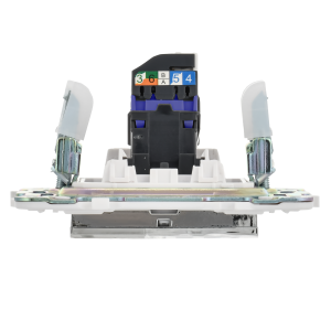SKANDY Розетка компьютерная RJ45 кат.6 SK-K02N металл никель IEK