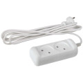 Удлинитель 2х1.5м без заземл. 10А IP20 U-2-1.5m-2х1 ПВС 2х1 Эра Б0028359