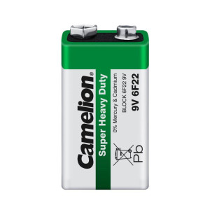 Элемент питания солевой крона R6F22 9В 6F22-SP1G SR-1 Camelion 1663