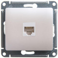 GLOSSA РОЗЕТКА компьютерная RJ45 кат. 5e, механизм, ПЕРЛАМУТР GSL000681K