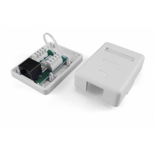 Розетка компьютерная RJ-45(8P8C) кат 5e одинарная внешняя