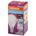 Лампа светодиодная LED Antibacterial P 5.5Вт шар матовая 6500К холод. бел. E14 470лм 220-240В угол пучка 200град. бактерицидн. покрыт. замена 50Вт OSRAM 4058075561533