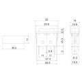 Выключатель клавишн. 250В 10А (3с) ON-OFF-ON черн. с нейтралью (RWB-411; SC-791) Rexant 36-2220