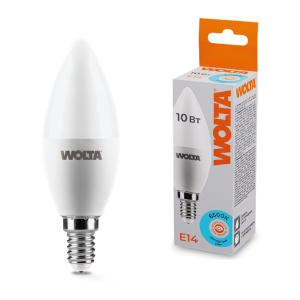 Светодиодная лампа WOLTA 25WC10E14 10Вт 6500K E14