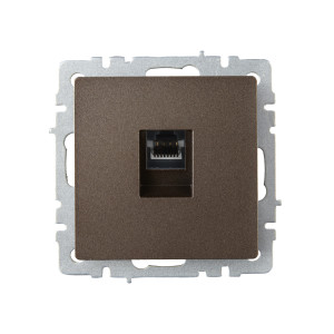 BRITE Розетка компьютерная RJ45 кат.6 РК11-БрТБ темная бронза IEK