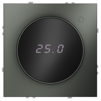 Терморегулятор электронный VOLTUM S70 с индикацией и датчиком, для теплого пола, (титан)