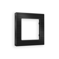 AF550501 Рамка ALFA Platos Черный Металл шлифованный 1-ая AMBRELLA VOLT