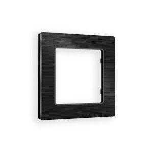 AF550501 Рамка ALFA Platos Черный Металл шлифованный 1-ая AMBRELLA VOLT