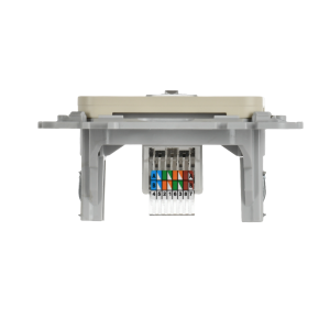 FLITE Розетка компьютерная RJ45 категория 5Е UTP РК5е-1-0-ФлСл сливочный IEK