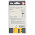 BRITE Рамка 2-местная РУ-2-1-Бр металл алюминий RE AL IEK