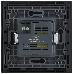 FORTE&PIANO Розетка USB A+C 18Вт FP851M металл слоновая кость IEK