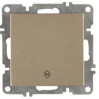 Arvia Electric, L/K Механизм, Выключатель одноклавишный проходной, (титан)