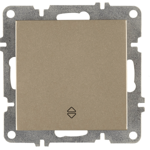 Arvia Electric, L/K Механизм, Выключатель одноклавишный проходной, (титан)