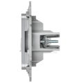 FLITE Розетка компьютерная RJ45 категория 6 UTP РК6-1-0-ФлА алюминий IEK