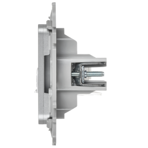 FLITE Розетка компьютерная RJ45 категория 6 UTP РК6-1-0-ФлА алюминий IEK