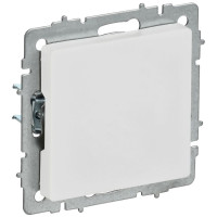 Заглушка BRITE МЗ10-БрАБ с суппортом механизм арктич. бел. IEK BR-PL10-K91