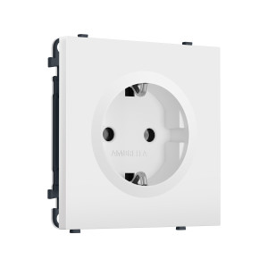 MS126010 Комплект механизма электрической розетки SIGMA Белый матовый 50Hz 2P+E с/з 16A-250V QUANT PRO (SP1260, PR141)